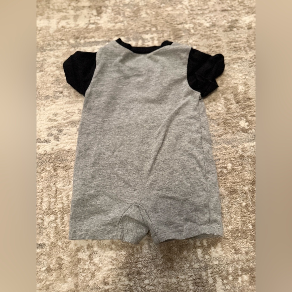 Adidas Gray and Black Kids Romper with Sports Graphics size 6M - Picture 2 of 4